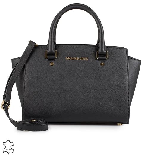 sac michael kors selma noir|Michael Kors selma satchel.